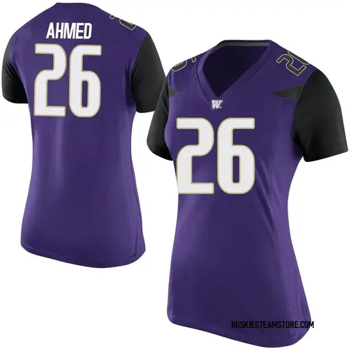 Men's Nike 26 Salvon Ahmed Limited White Washington Huskies Alumni Jersey